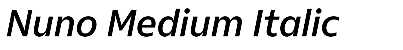 Nuno Medium Italic